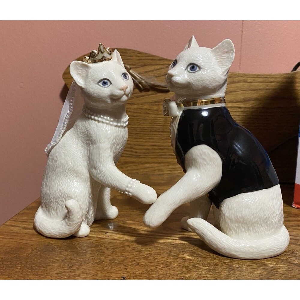 Lenox Together Forever Cat Figures Excellent! No box